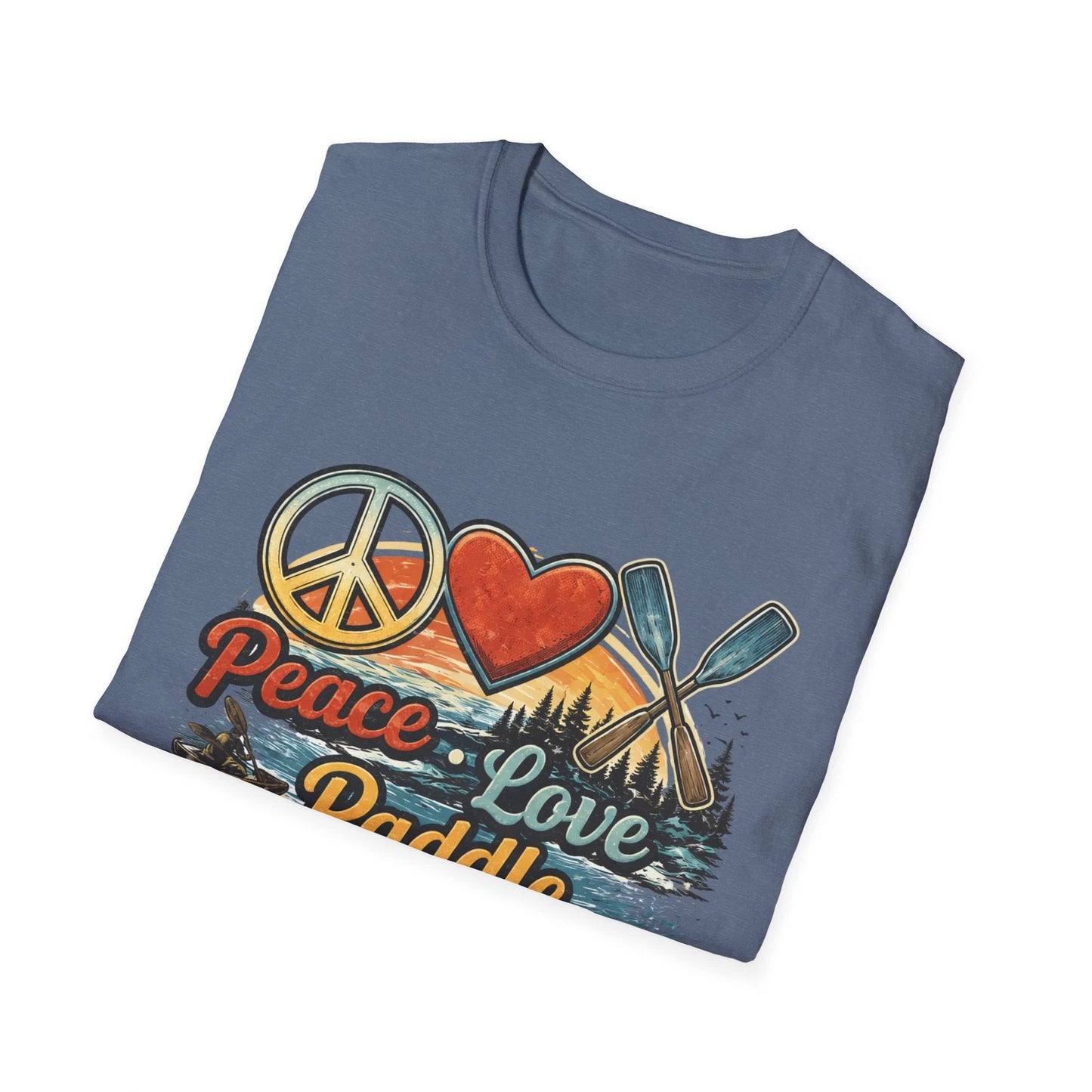 Unisex T-Shirt – Frieden Liebe Paddeln