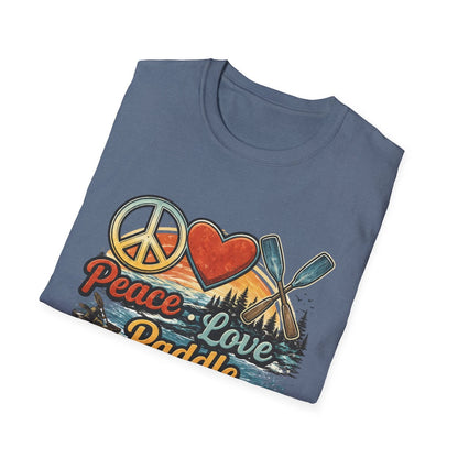 Unisex T-Shirt – Frieden Liebe Paddeln