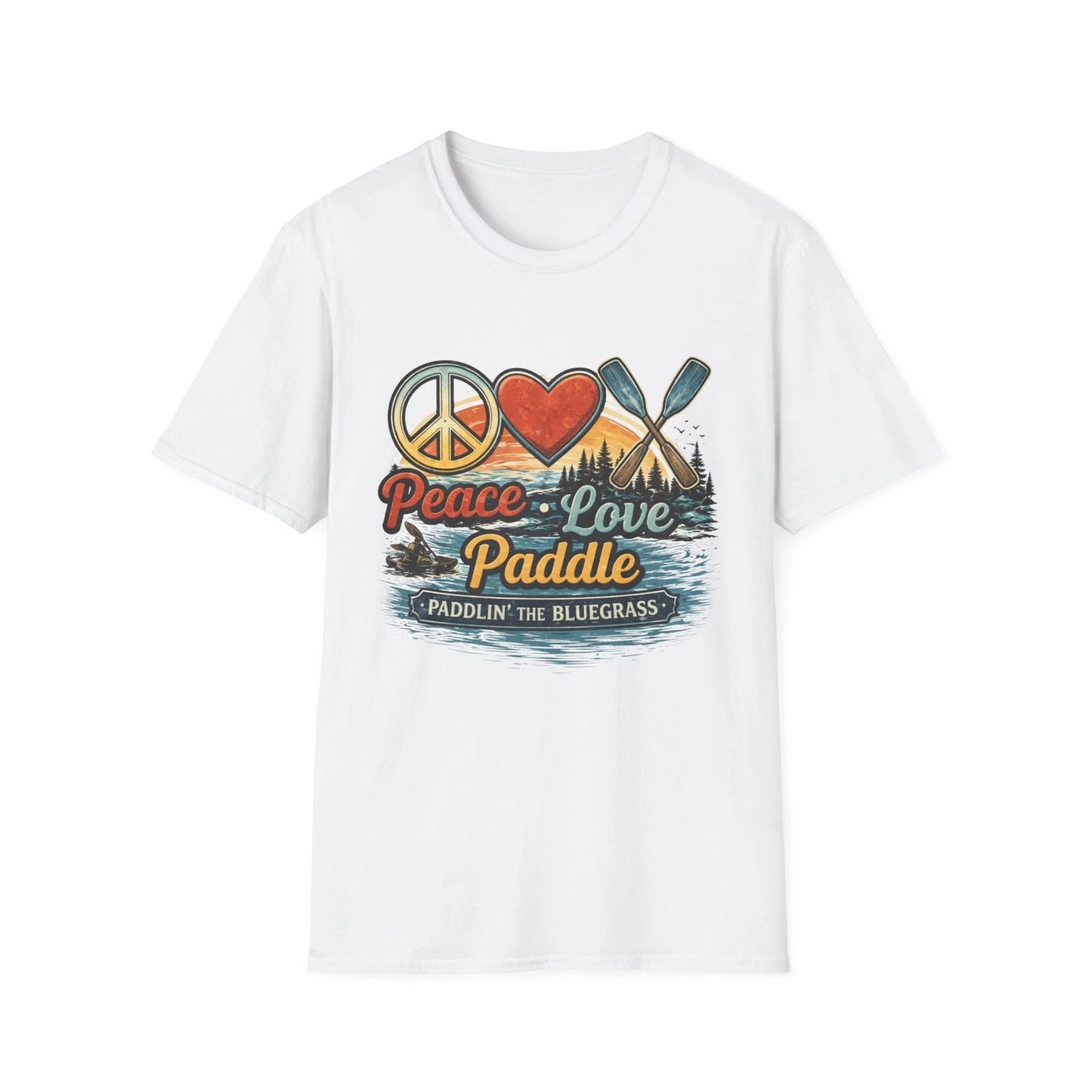 Unisex T-Shirt – Frieden Liebe Paddeln