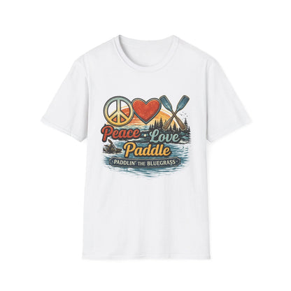 Unisex T-Shirt – Frieden Liebe Paddeln