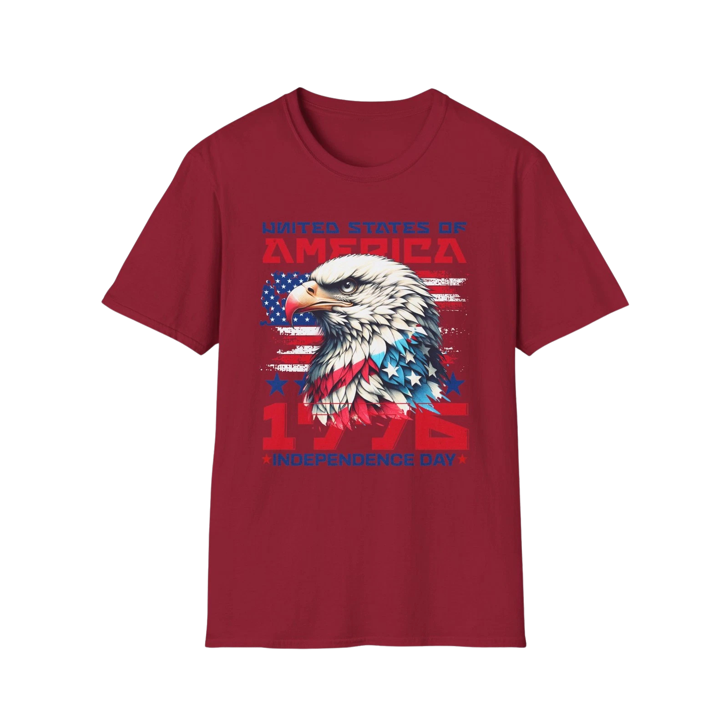 Unisex T-Shirt mit Adler Motiv