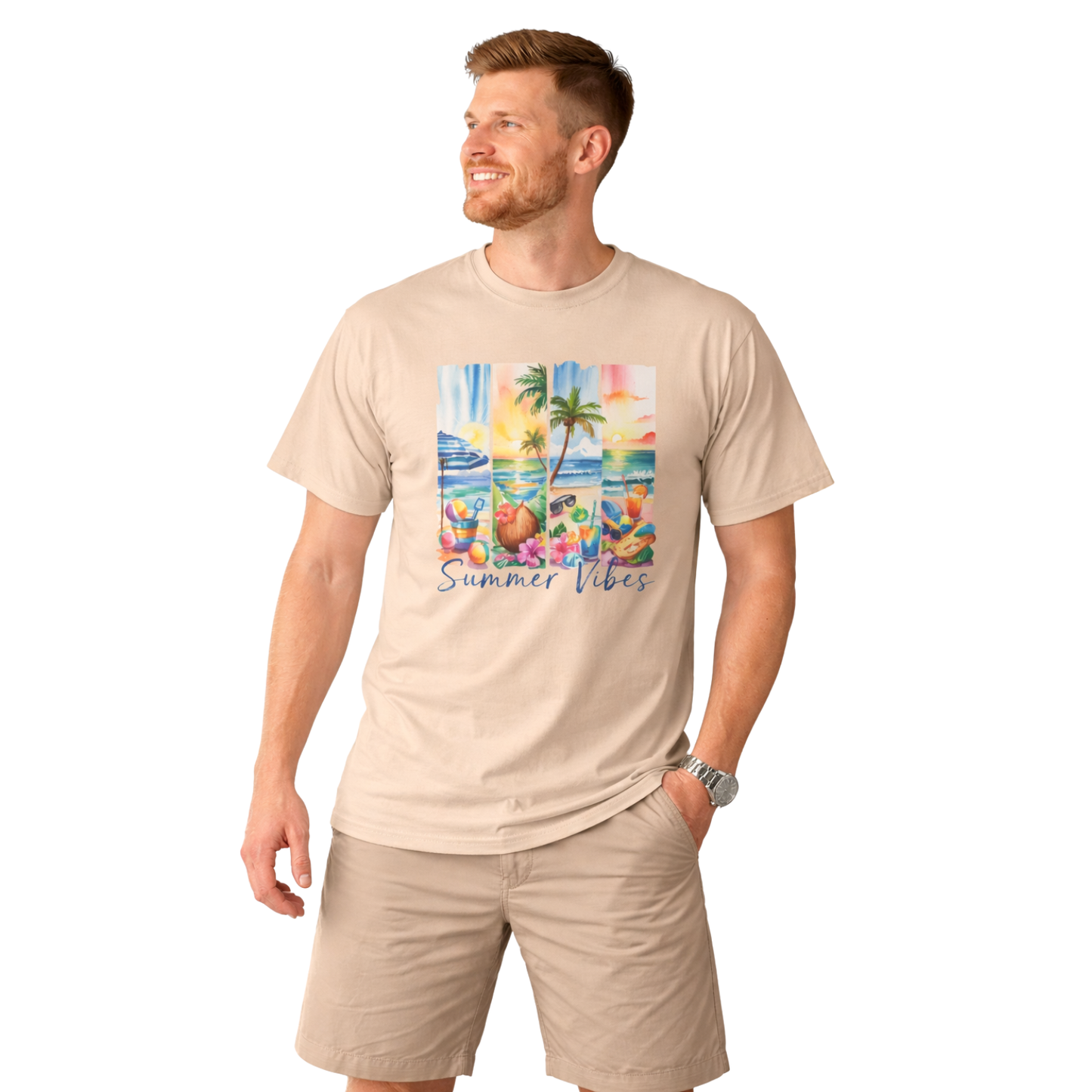 Unisex T-Shirt mit Sommermotiv