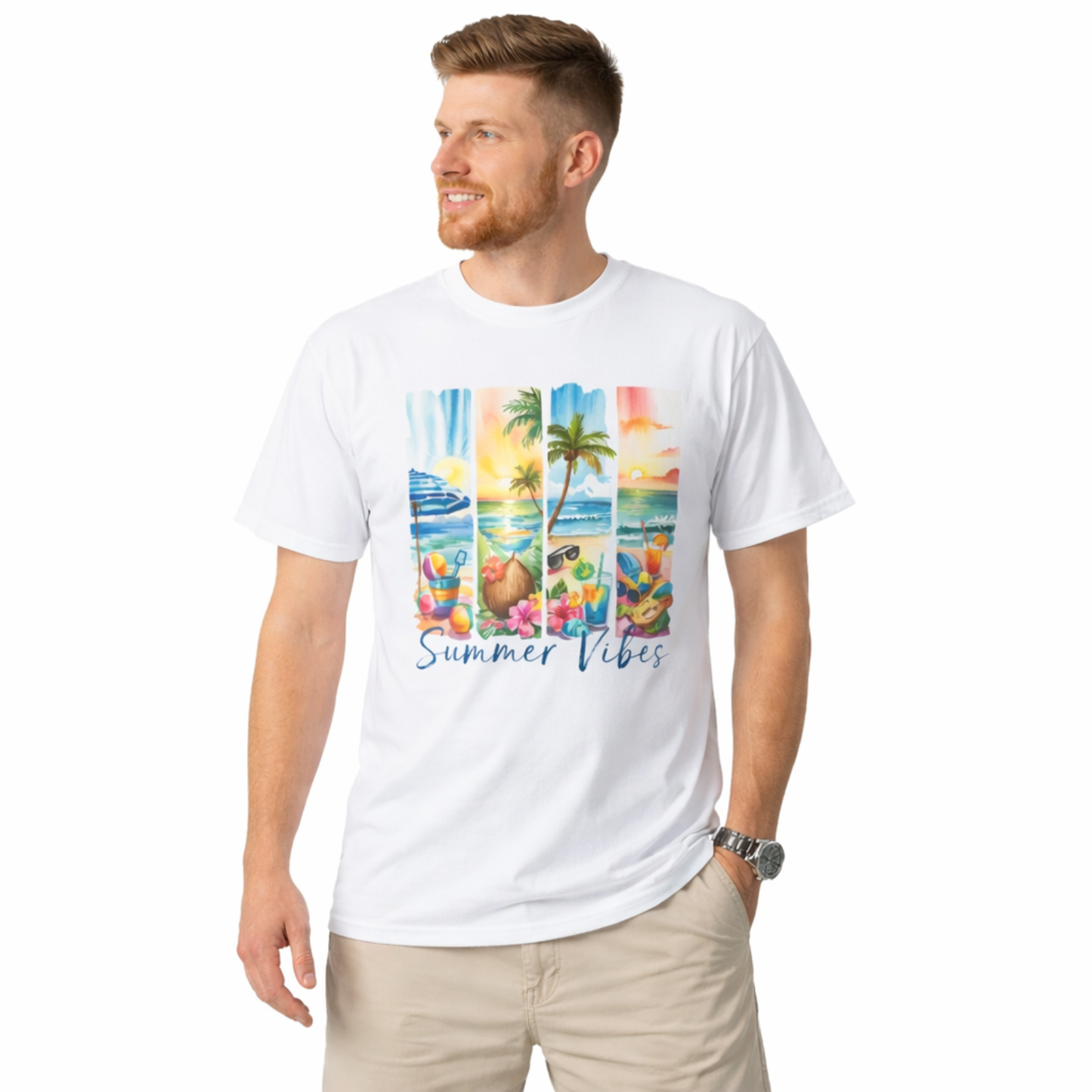 Unisex T-Shirt mit Sommermotiv