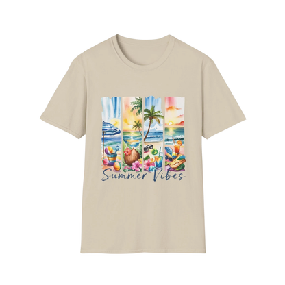 Unisex T-Shirt mit Sommermotiv