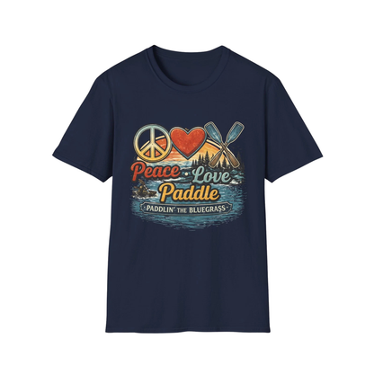 Unisex T-Shirt – Frieden Liebe Paddeln