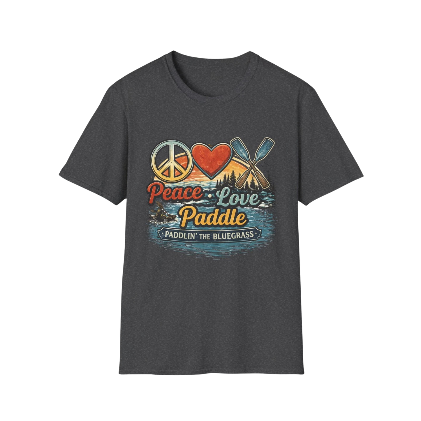 Unisex T-Shirt – Frieden Liebe Paddeln