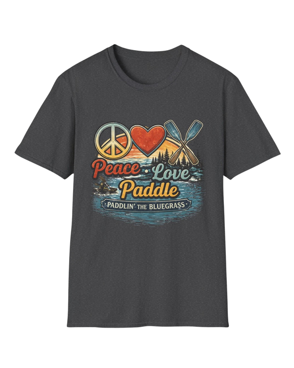 Unisex T-Shirt – Frieden Liebe Paddeln