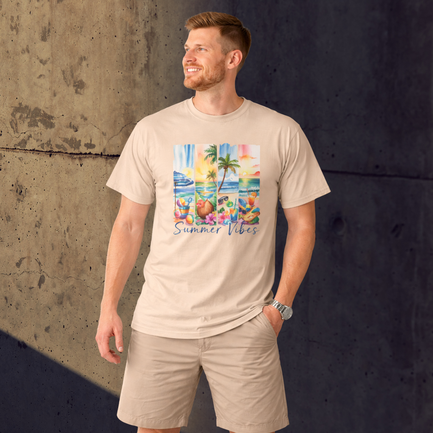 Unisex T-Shirt mit Sommermotiv