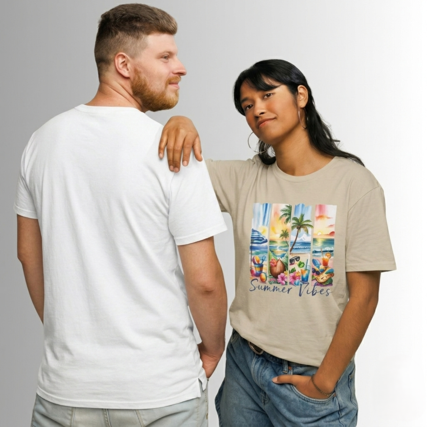 Unisex T-Shirt mit Sommermotiv