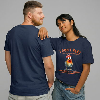 Unisex T-Shirt Huhn Print