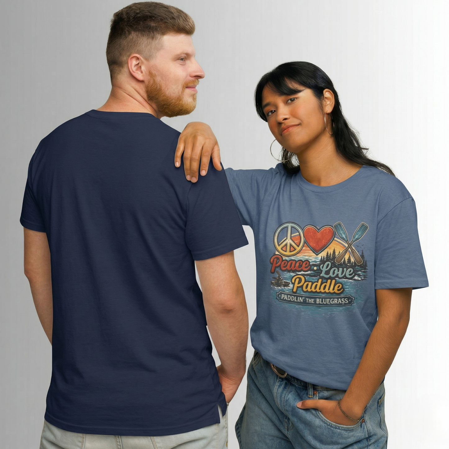 Unisex T-Shirt – Frieden Liebe Paddeln